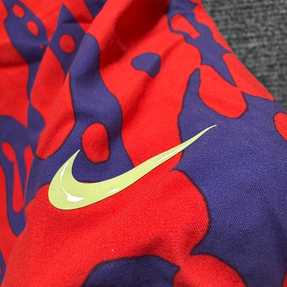 Nike Loose Fit Straight Leg Nylon Pants Orange Purple Mens Size S Streetwear - Picture 6 of 15